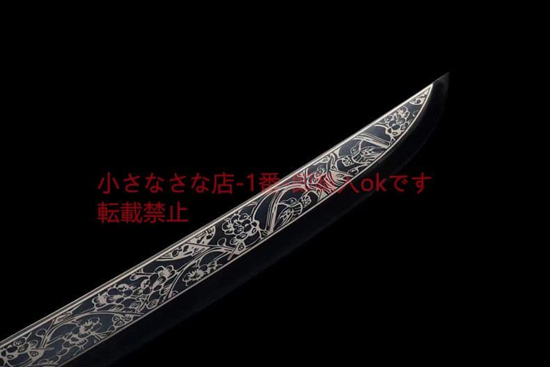 康熙繍春  古兵器 武具 刀装具 日本刀 模造刀 居合刀 春の刺繍を施した刀