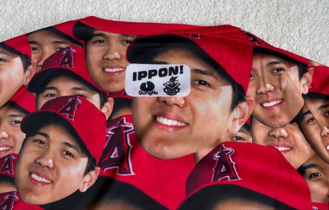 大谷翔平 エンゼルス 顔だらけ Tシャツ 新品未使用 限定配布希少品