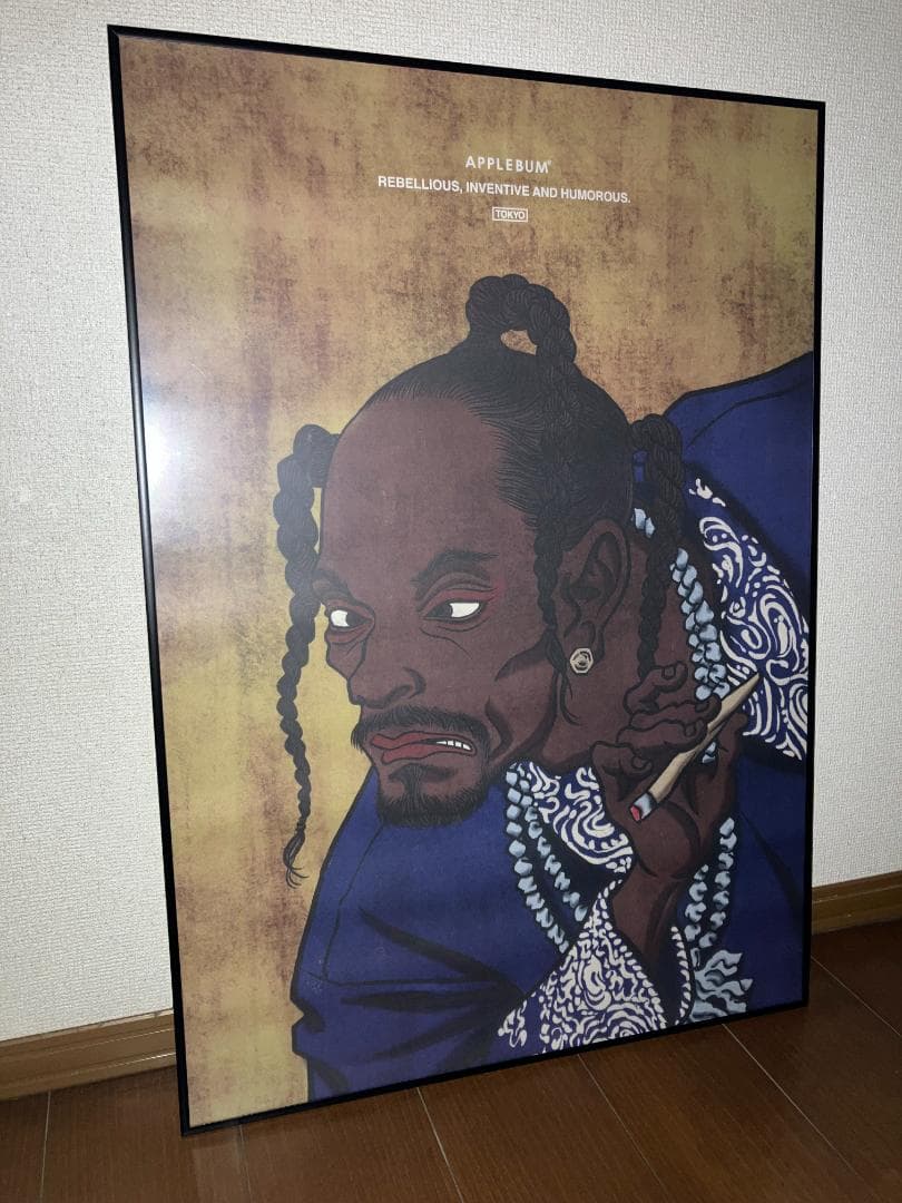 廃盤商品！APPLEBUM アップルバム スヌープドッグ 浮世絵 ポスター（額付