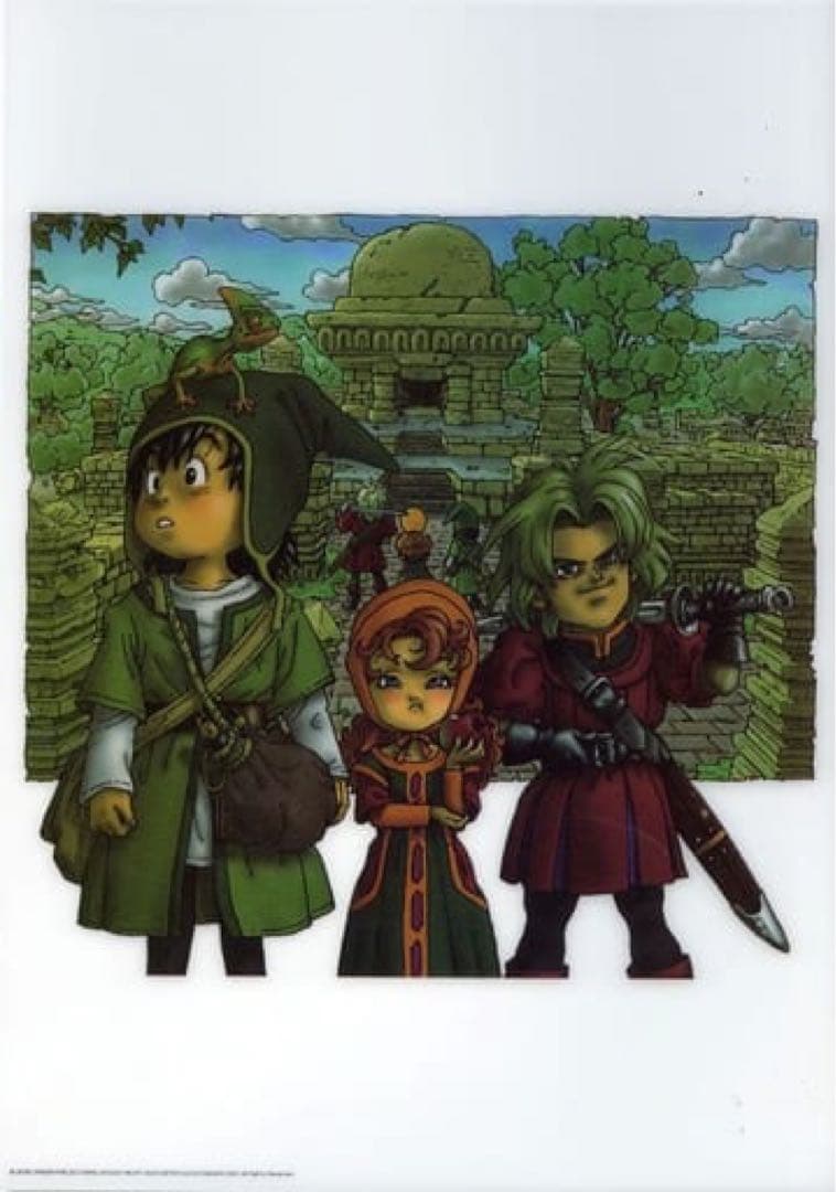 【激レア】ドラゴンクエストⅦ 　ビジュアルアートポスター(プラ製)　鳥山明