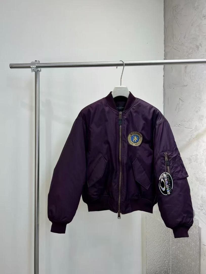 Balenciaga FW25パープル MA-1ジャケット