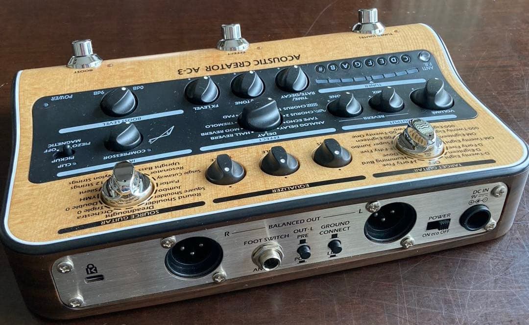 ZOOM AC-3 CREATOR アコースティックギター用エフェクター