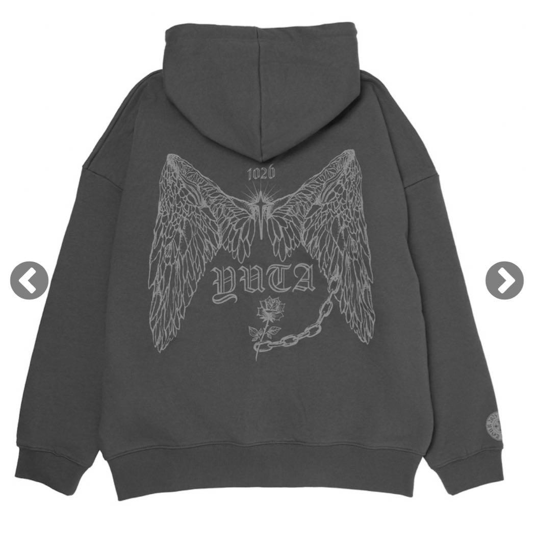 YUTA PERSONA ジップアップパーカー GRAY グレー