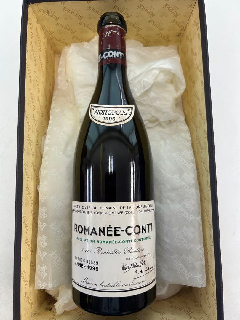 ロマネコンティ1996 空き瓶 Romanee conti