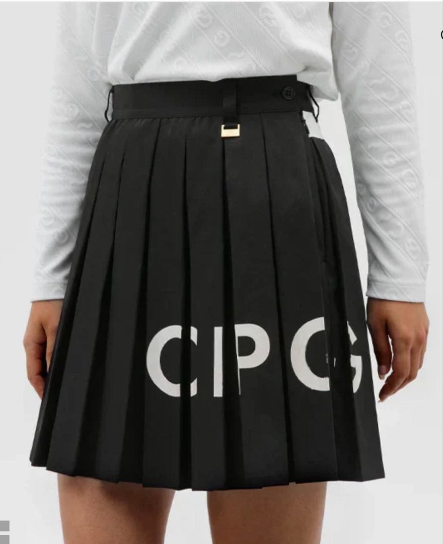 CPG golfブラック プリーツスカート