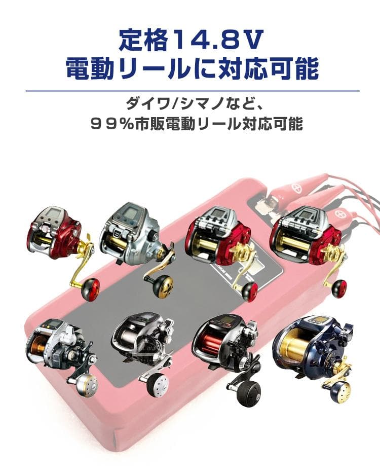 電動リール用リチウムバッテリー 20000mAh ダイワ＆シマノ対応