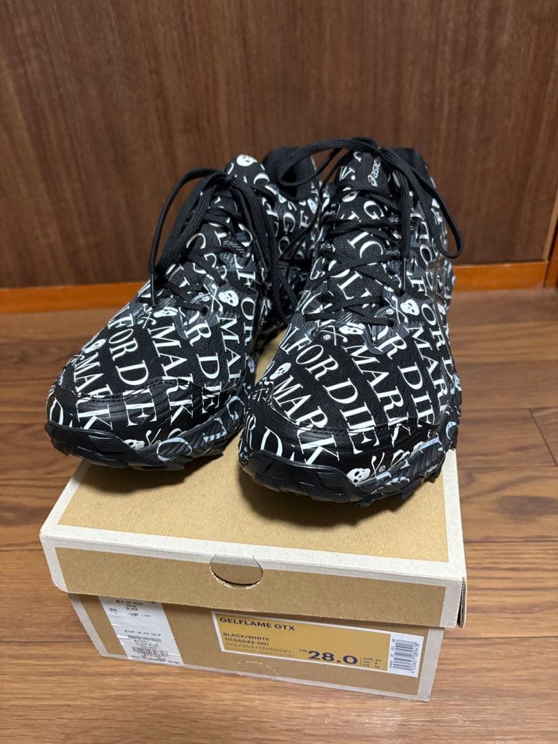 マークアンドロナ アシックス GELFLAME GTX ブラック/ホワイト
