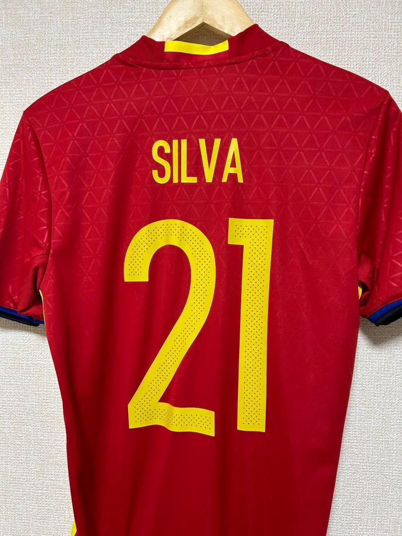 【正規品】ダビド・シルバ スペイン代表M EUROパッチ&マッチデイ