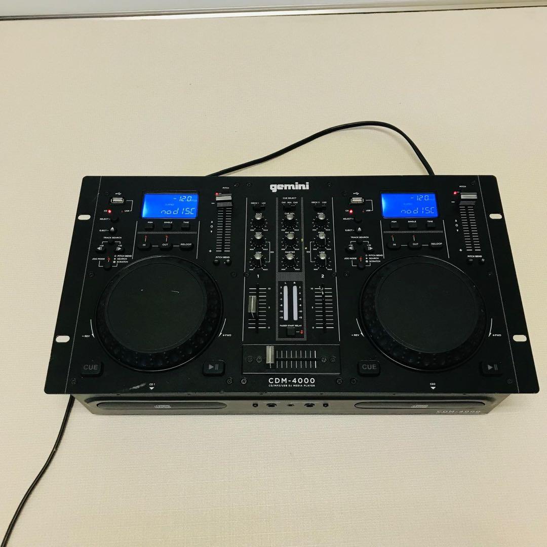 GEMINIミキサー一体型　オールインワンDJプレーヤー/CDM-4000動作品