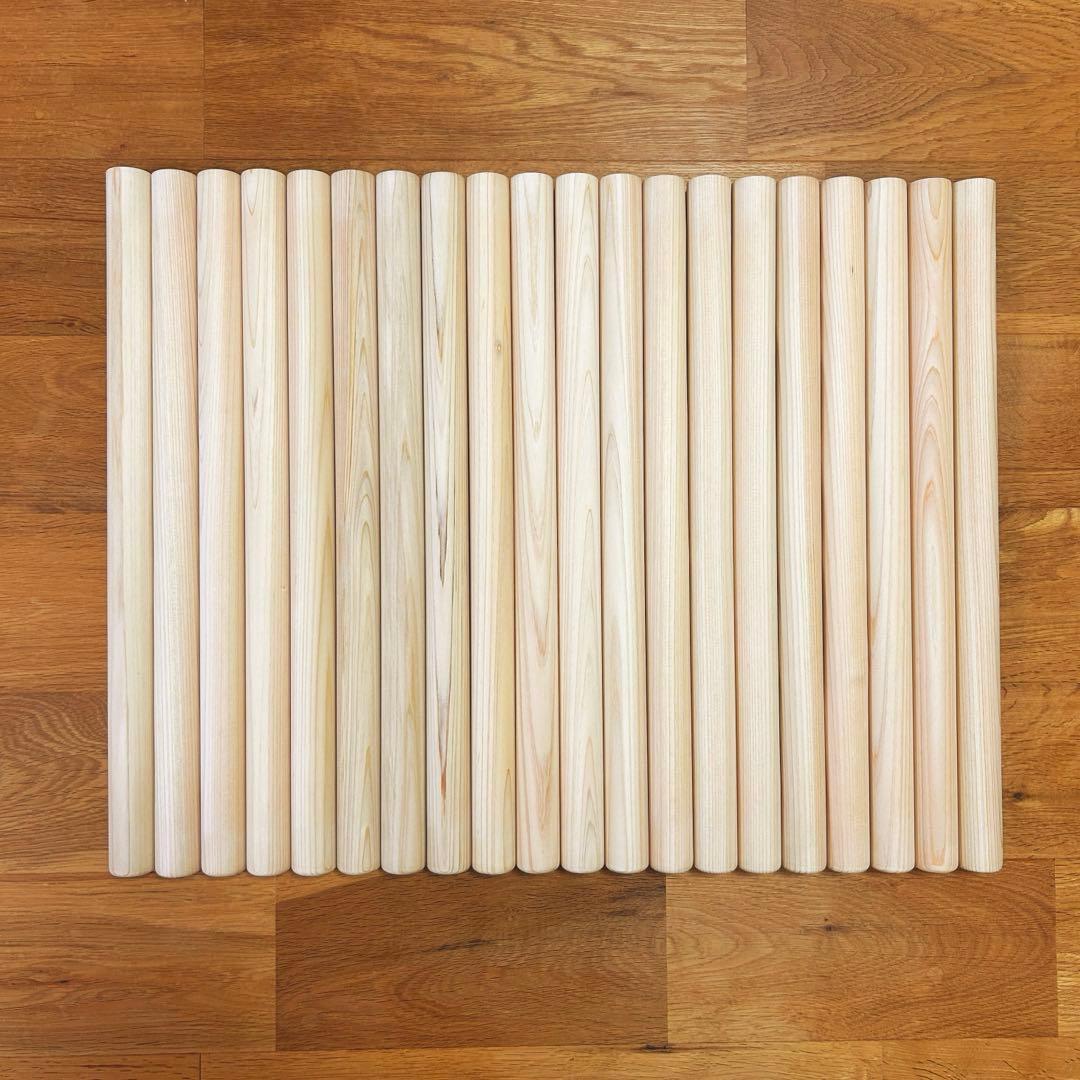 【軽くて使いやすいヒノキバチ】新品 和太鼓バチ 10組(20本)