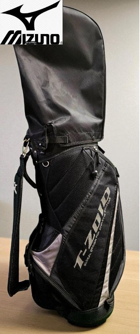 送料無料/美品　Mizuno T-ZOID 軽量タイプ/ゴルフバッグBLACK