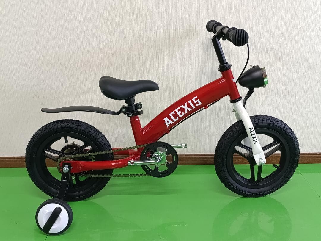 新品未使用 3in1 子供自転車 キックバイク 14インチ Red色