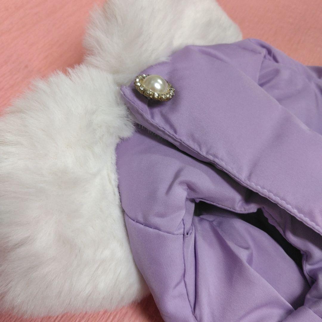 ANNA SUI アナスイ　リアルダウンベスト　XS　 パープル