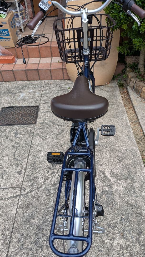 Panasonic製 三段変速付20インチ電動アシスト自転車ネイビー