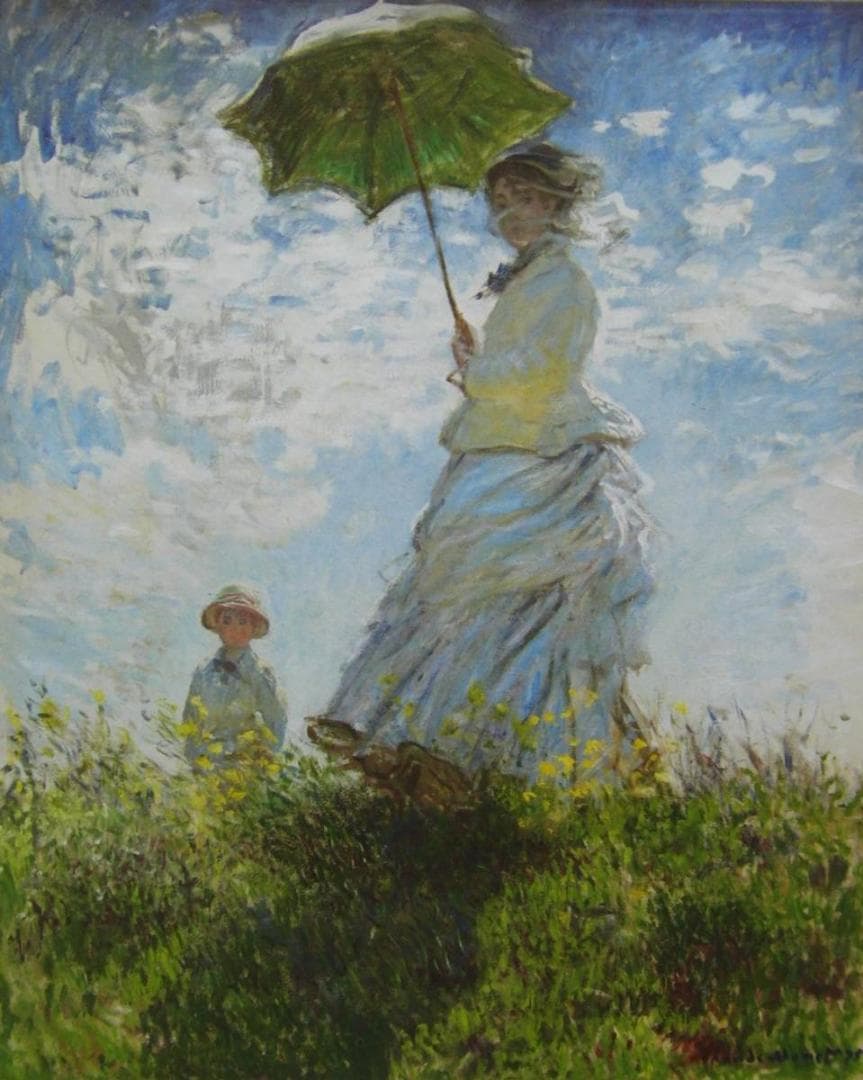 クロード・モネ「Woman with a Parasol-Madame Mone