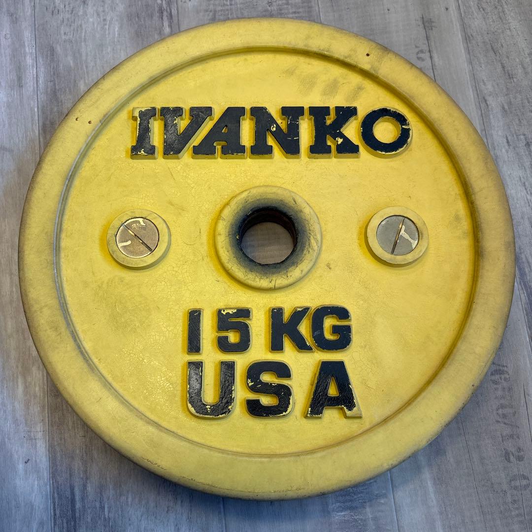 IVANKO(イヴァンコ) ラバー バンパープレート 15kg 1枚 ①