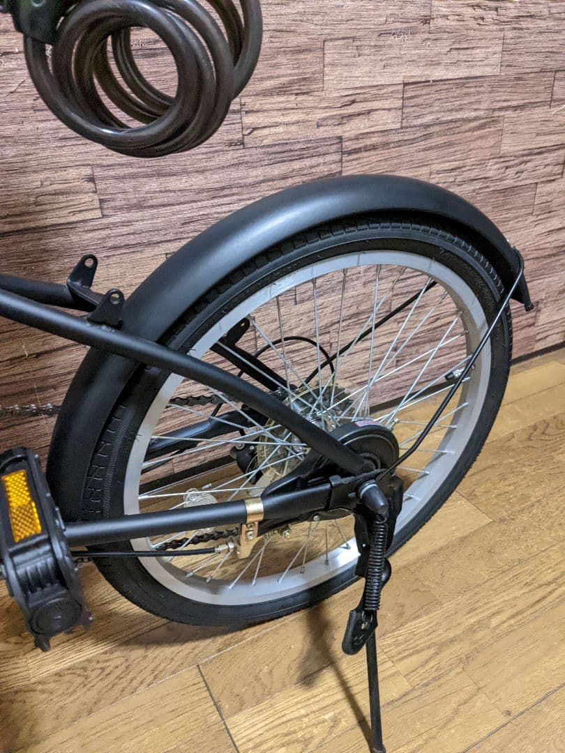 My Pallas 折りたたみ自転車 20インチ マットブラック 周辺パーツ付き