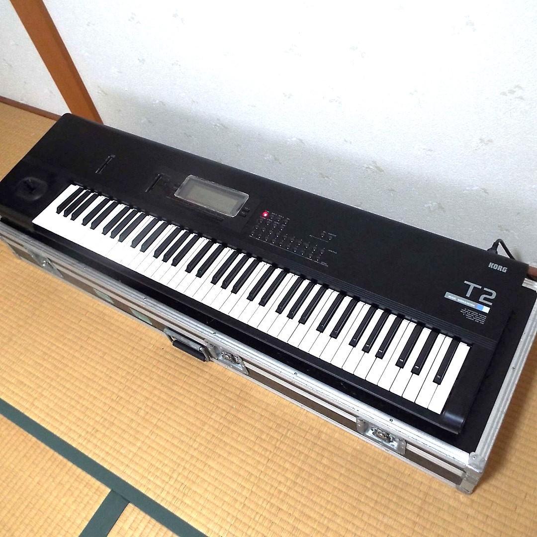 完動_美品 電池交換済 76FS鍵盤 コルグ T2_本体のみ