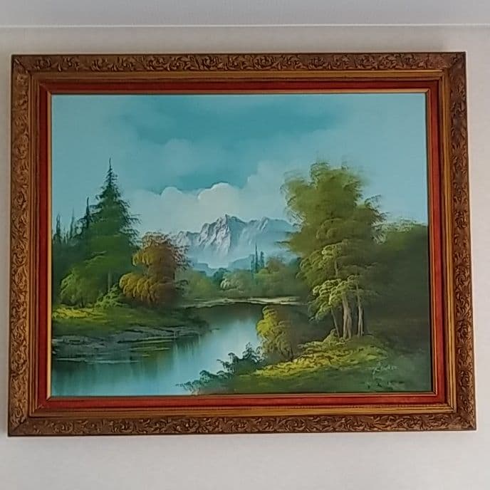 油絵　風景画