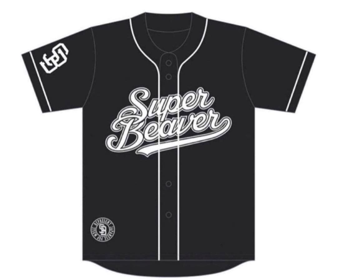 SUPER BEAVER ベースボールシャツ ブラック Mサイズ