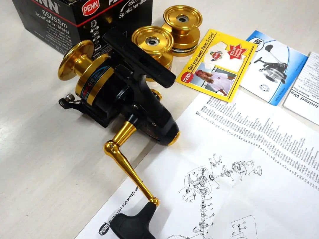 PENN(ペン) スピンフィッシャー 650ssm　新品　替スプール2個付き