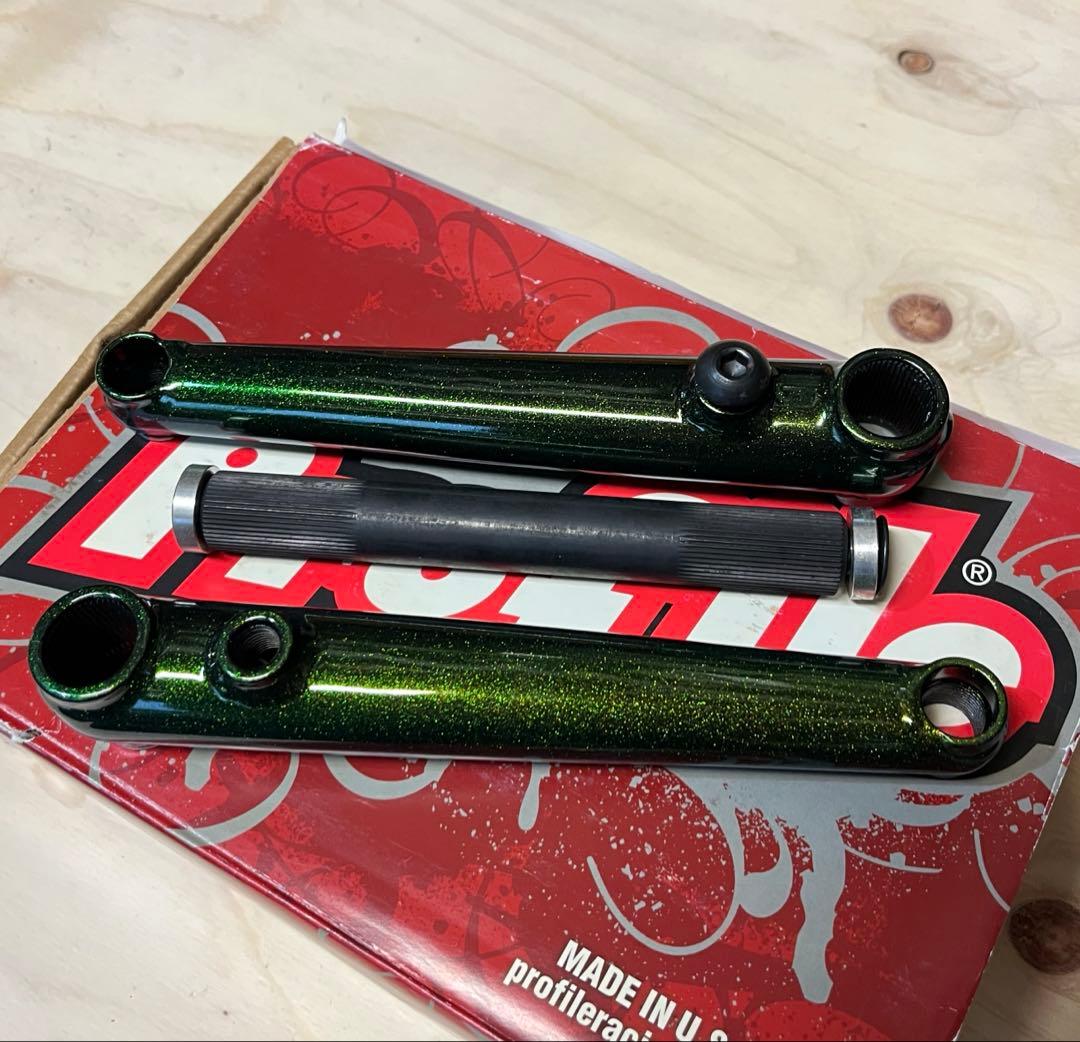 Profile Cr-Mo BMXクランク　リミテッドエディション　メタグリーン