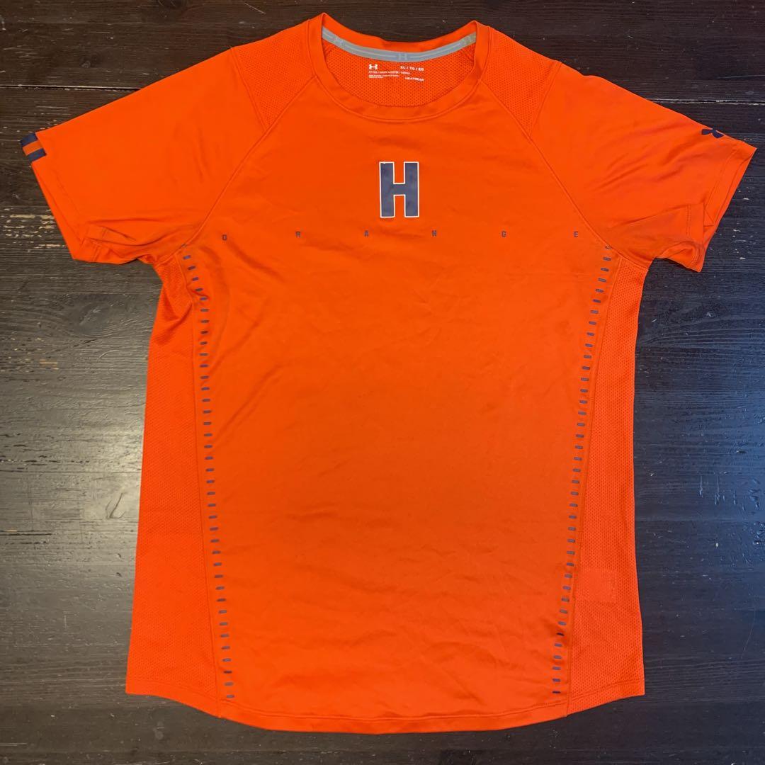 UA法政大学“ORANGE“ベンチレーショントレーニングシャツ オレンジXL