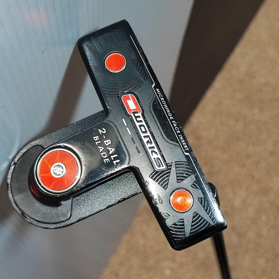 オデッセイ O-works 2BALL BLADE 33インチ パター カバー付
