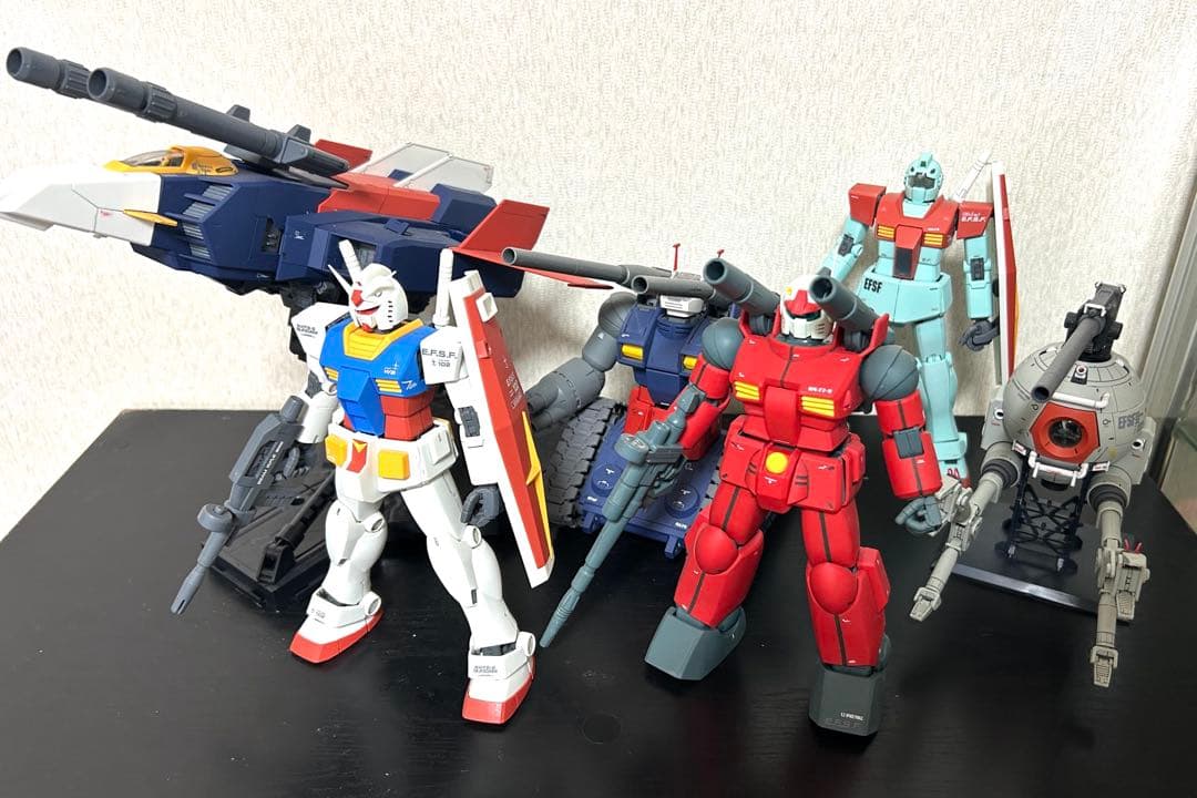 MG連邦6機（ガンダム/ガンキャノン/ガンタンク/ジム/ボール/Gファイター）