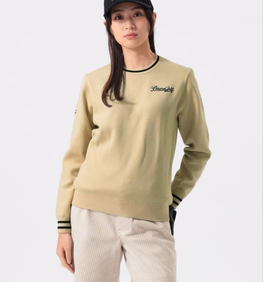 ら*ん様 BEAMS GOLF エアシャット 縦ロゴ ニット（防風）