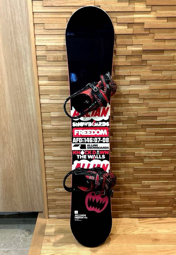 ALLIAN×FLUX バインディング付スノーボードセット