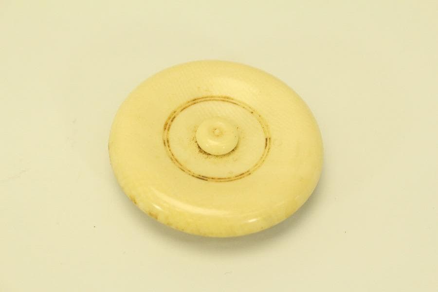 茶道具 備前 文淋茶入 美品(A781)