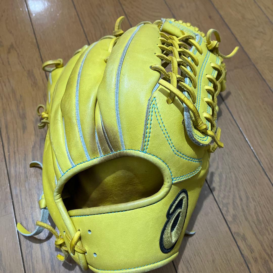 ゴールドステージ 硬式グローブ イエロー 25.5cm