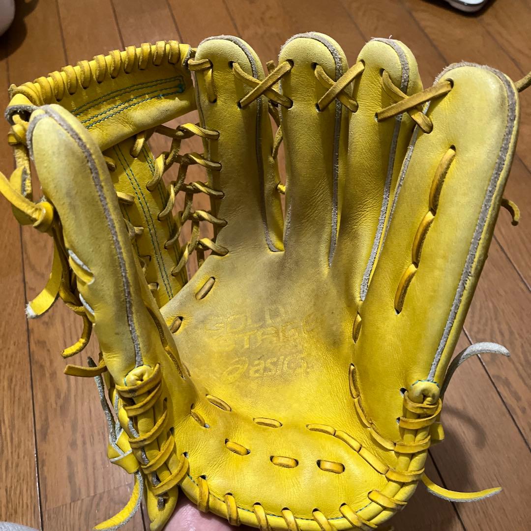 ゴールドステージ 硬式グローブ イエロー 25.5cm
