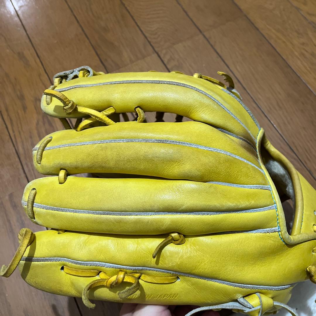 ゴールドステージ 硬式グローブ イエロー 25.5cm
