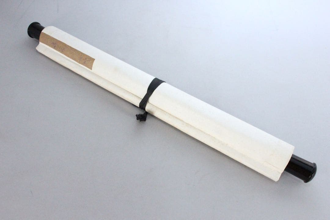 No5190 掛軸　ニ字書　「墨香」　肉筆紙本　書画　茶掛　古美術　送料無料