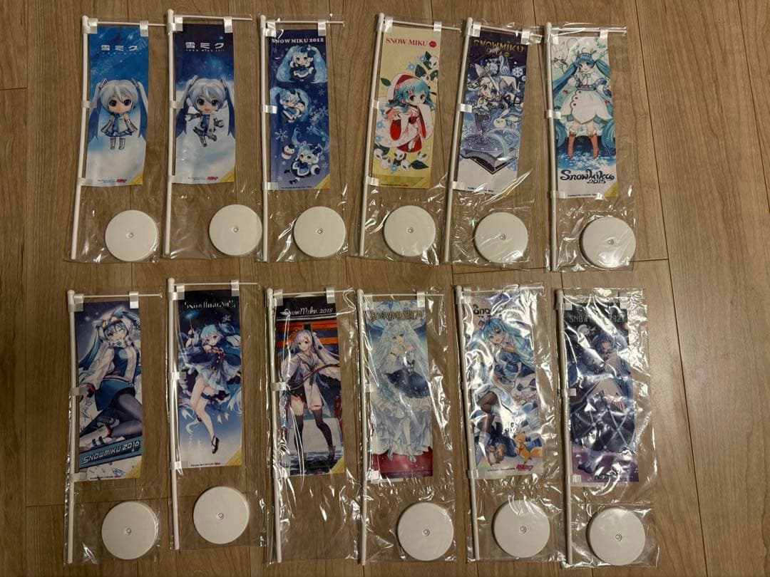 雪ミク　ミニのぼり  MIKU まとめ売り　初音ミク