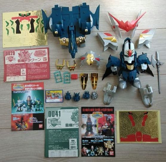 当時物　元祖SDガンダム　マルスドラグーン合体セット　組み立て済みジャンク