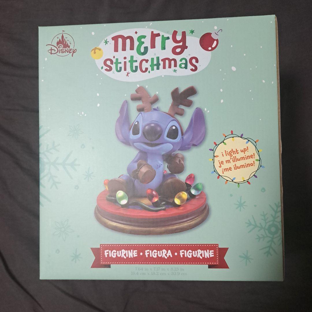 Disney　ディズニーストア　スティッチ　フィギュア　クリスマス　ライトアップ