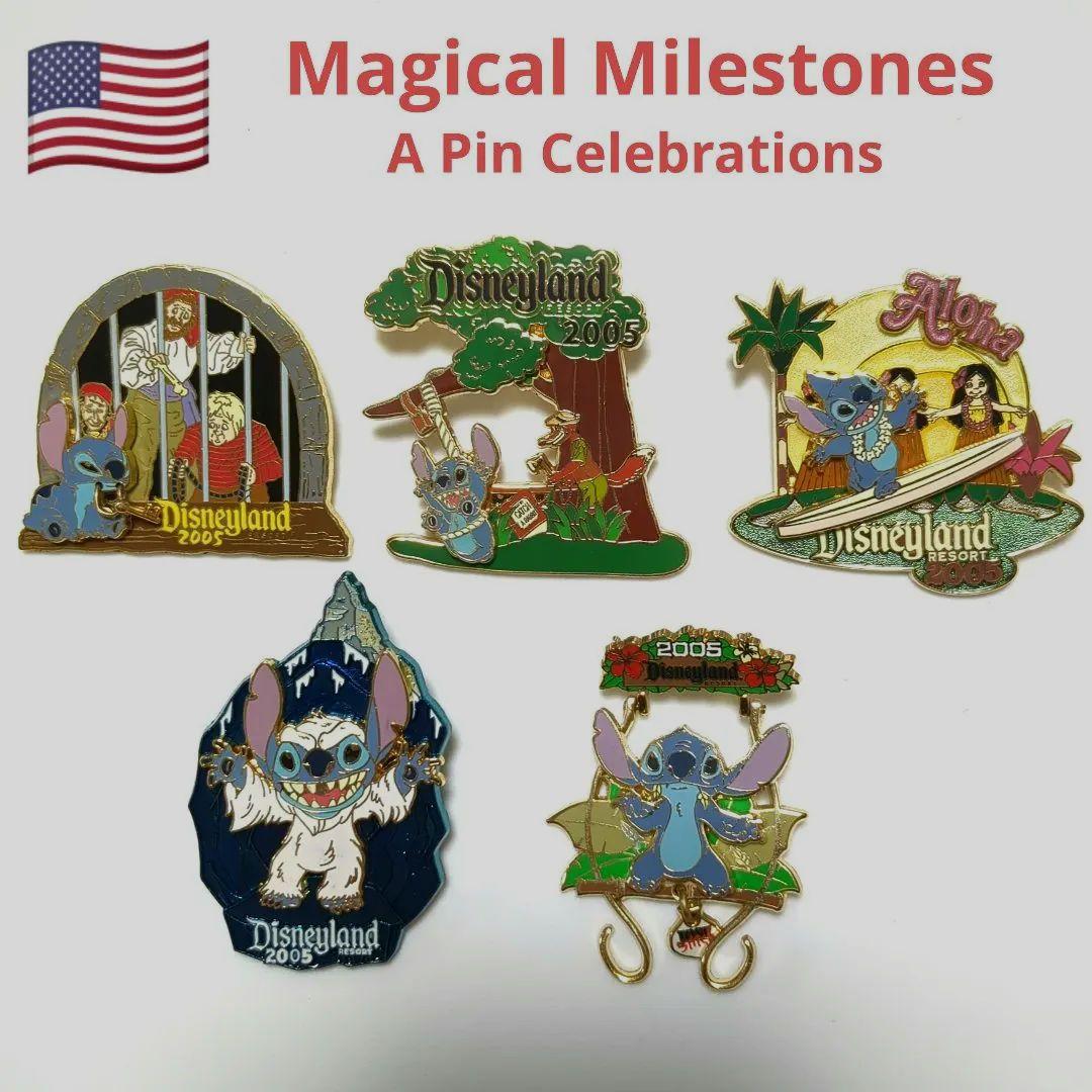 2005年 海外 ディズニー アトラクション ピンバッジ スティッチ 仮装