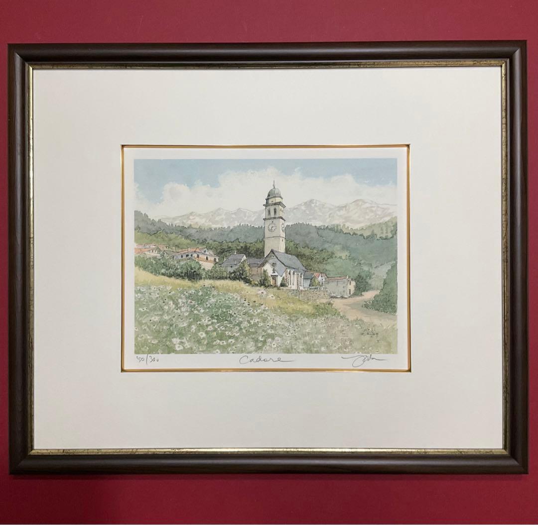 絵画・額縁・版画・織田 義郎・新品未使用・カドーレ(イタリア)・美術品・雑貨