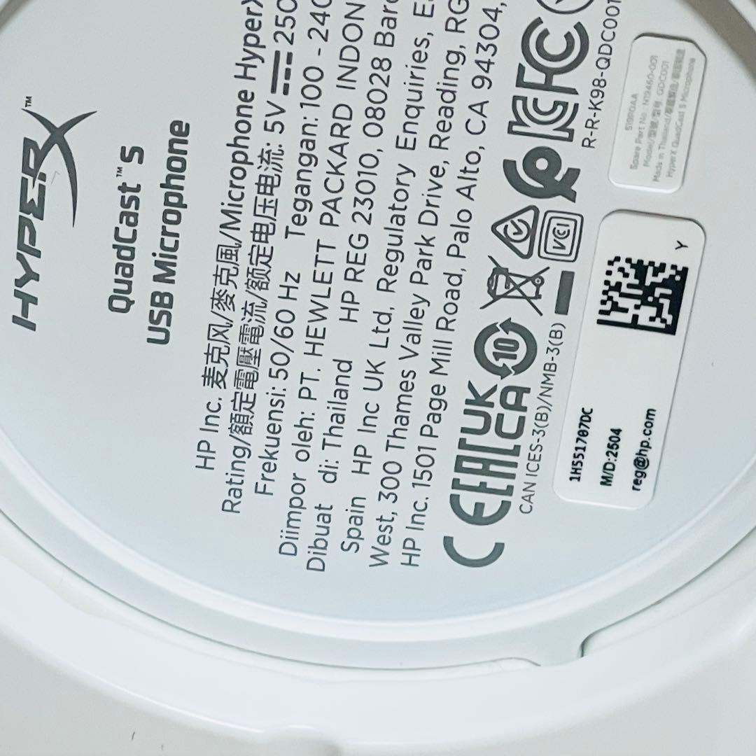 こ*う様 【ほぼ未使用】HyperX QuadCast S コンデンサーマイク