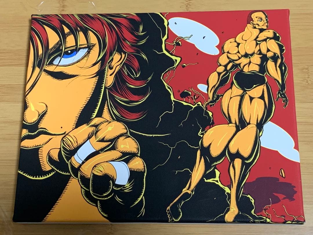 刃牙展　アートキャンバスボード　オリバ　刃牙　バキ　範馬刃牙　複製原画