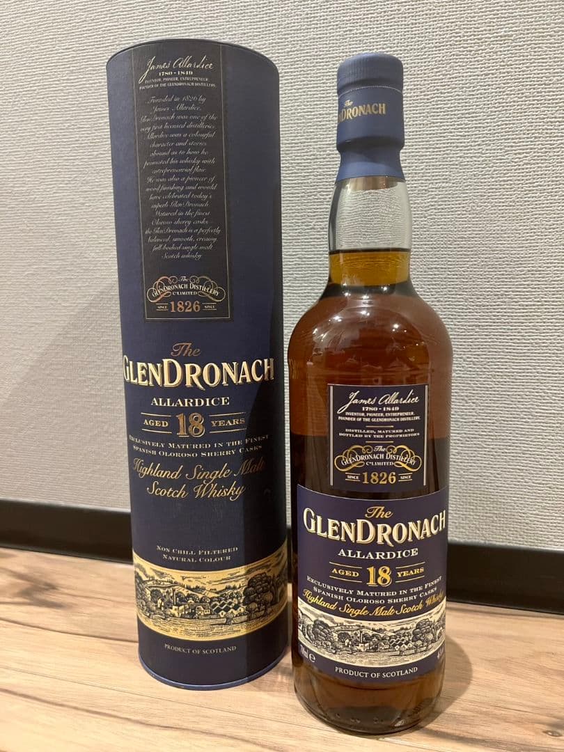 【新品未開封】グレンドロナック 18年 アラダイス 700ml 箱付き