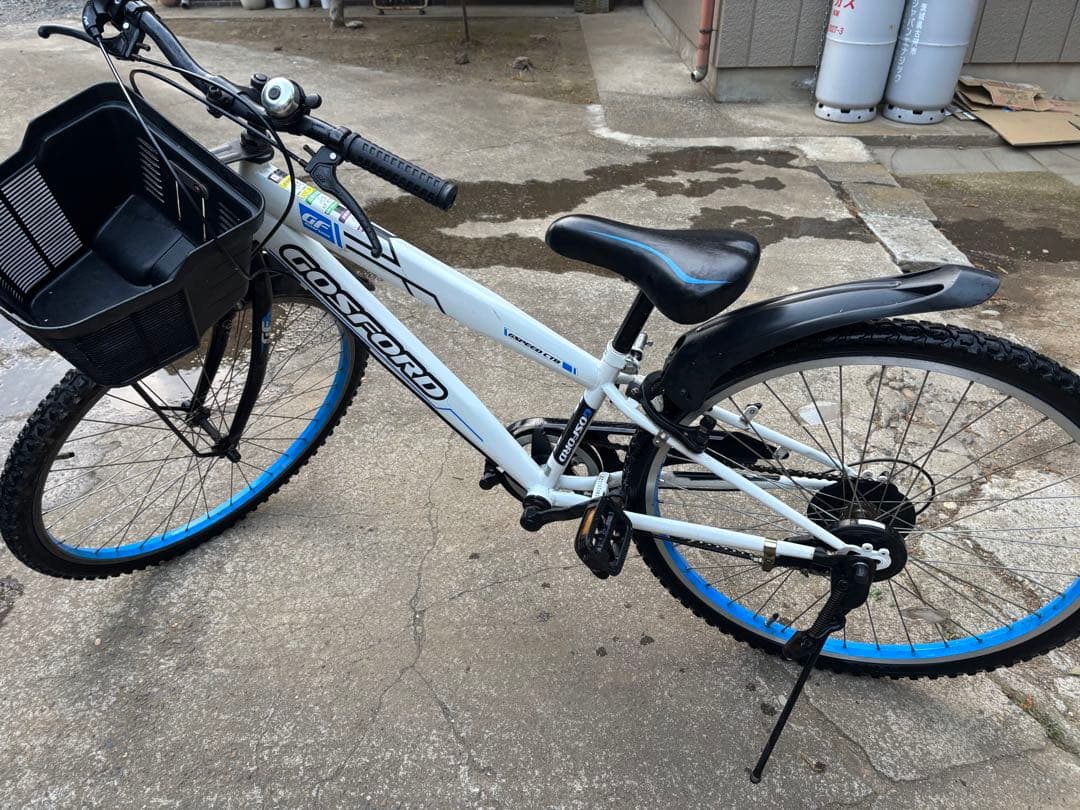 GOSPORT ジュニアスポーツ自転車 ホワイト/ブルー　26インチ