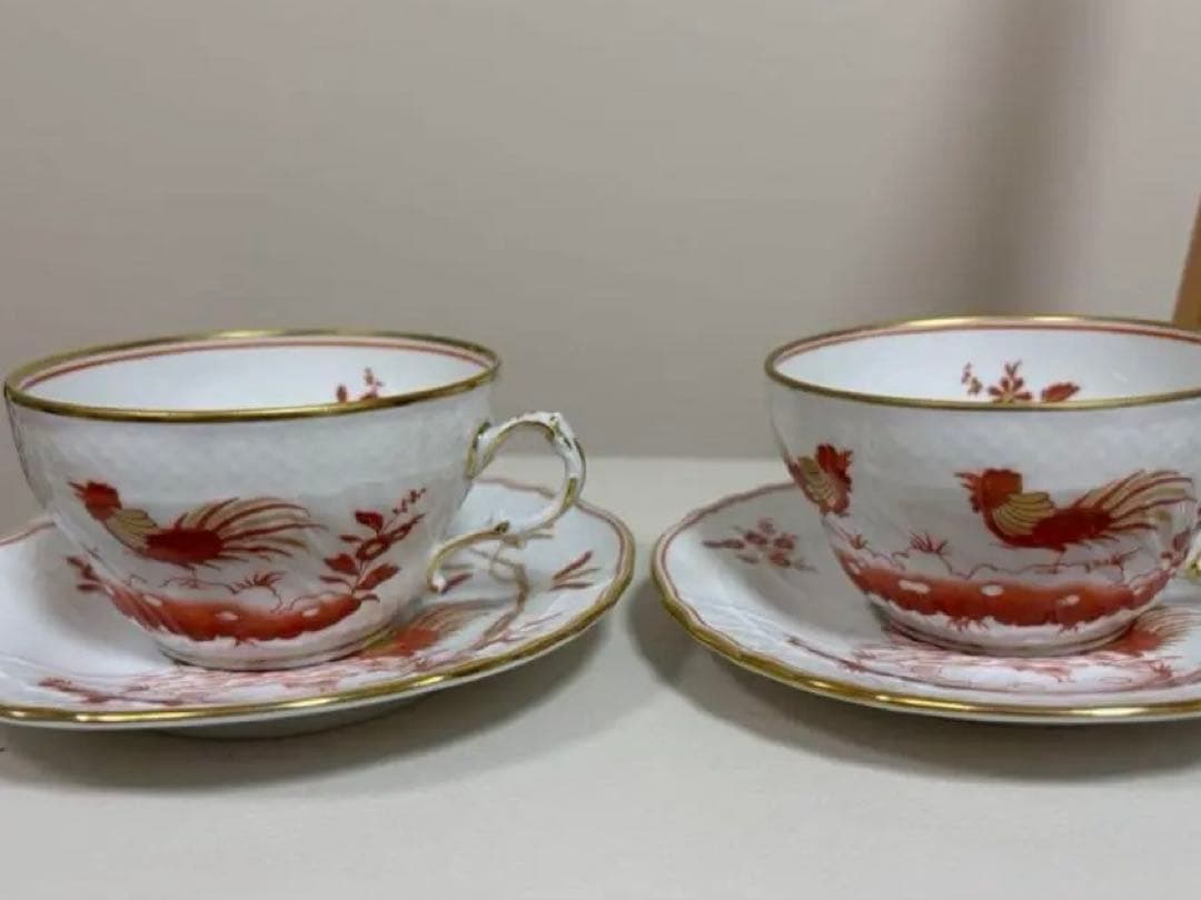 未使用近極美品　リチャードジノリ レット コック カップ&ソーサー