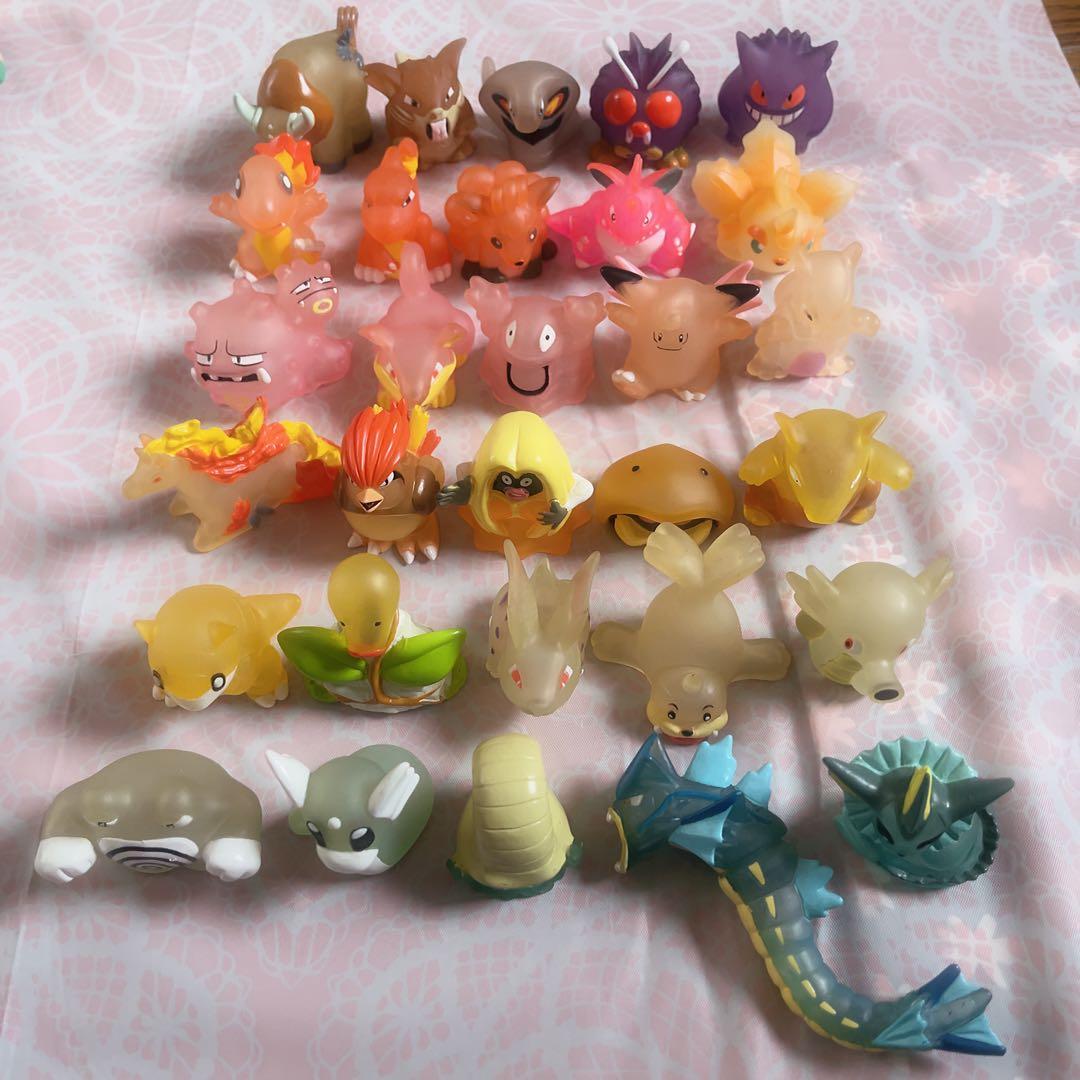 ポケモンキッズ　フィギュア　指人形　クリア　まとめ売り