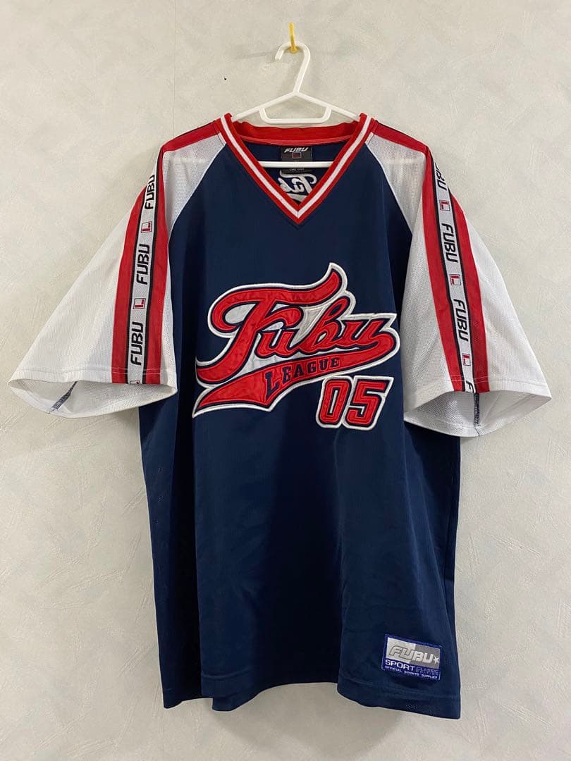 FUBU フットボールシャツ サイズL フブ ヴィンテージ 90s ゲームシャツ