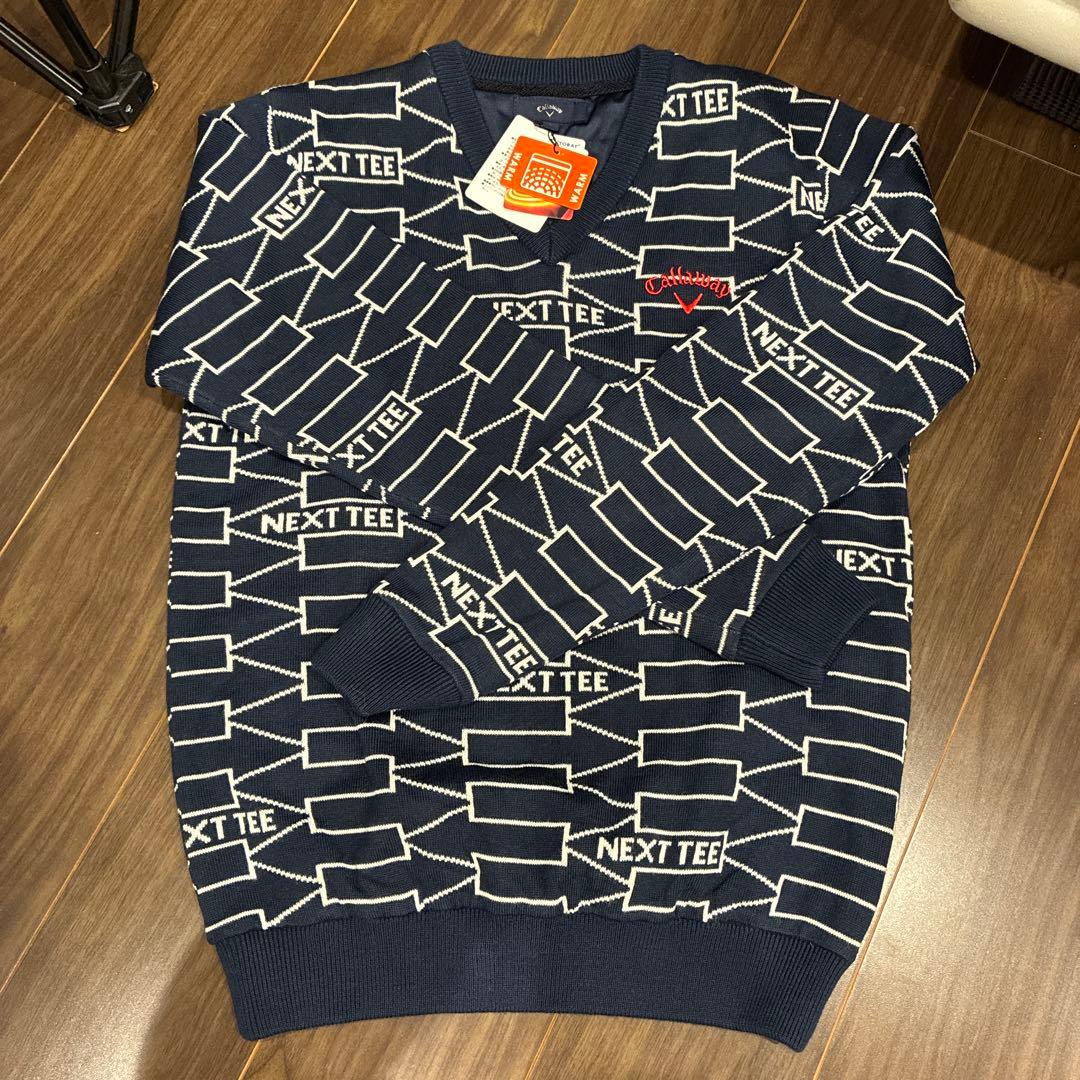 Callaway NEXT TEE ネイビーセーター L
