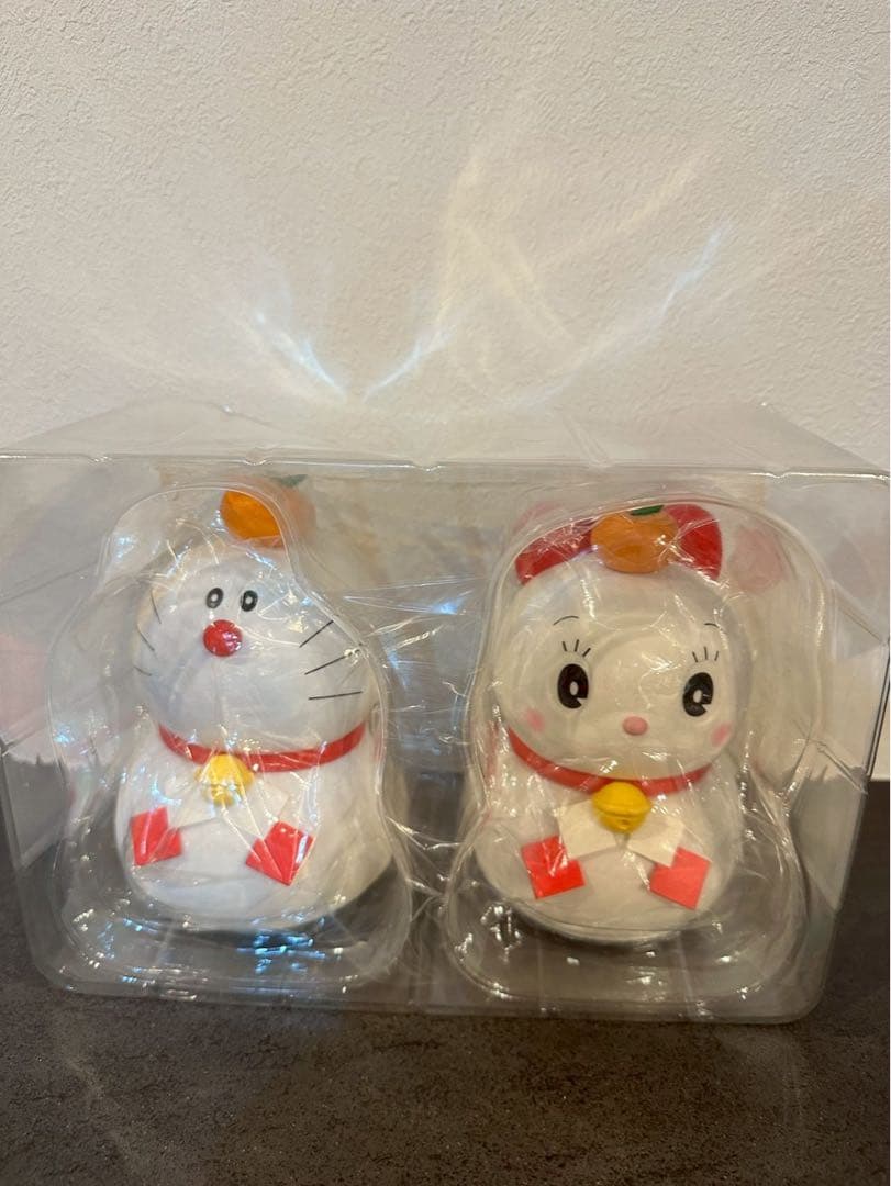 郵便局限定　ドラえもん ドラミちゃん 鏡餅フィギュアセット 大